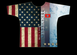 Tennessee - Sublimated State Flag Shirt