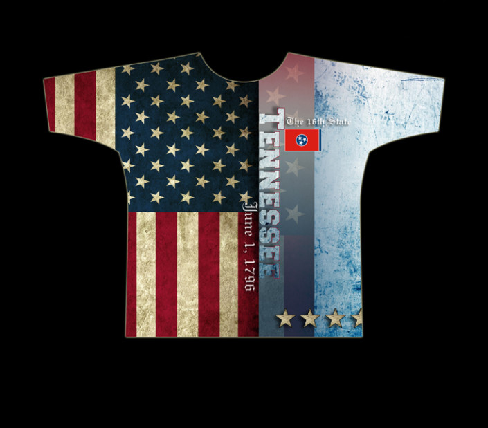 Tennessee - Sublimated State Flag Shirt