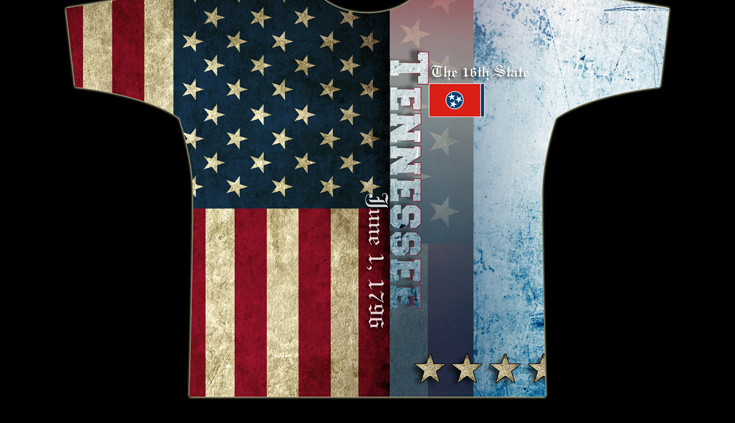 Tennessee - Sublimated State Flag Shirt
